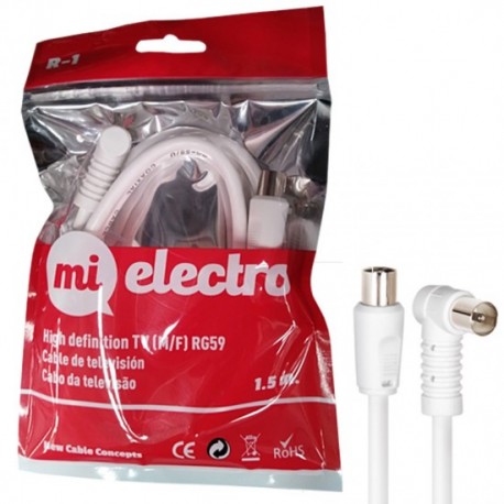 CABLE MI ELECTRO ANTENA R1 1,5 M. BLANCO