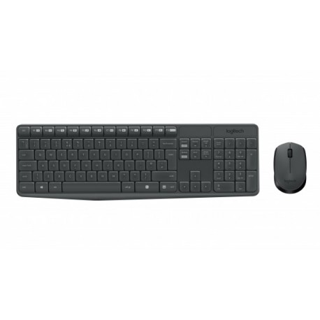 TECLADO+RATON LOGITECH MK235 CORDLESS USB