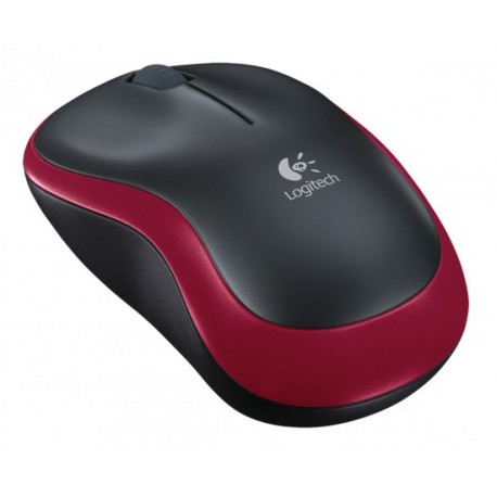 RATON LOGITECH M185 NEGRO-ROJO 910-002237