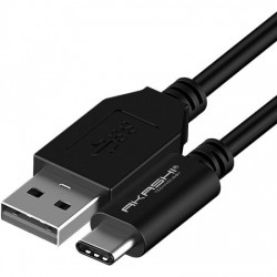 CABLE AKASHI USB C TYPE ALTCABLUSBTCBLK