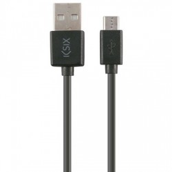 CABLE KSIX MICROUSB 1 METRO BXCUSB01 NEGRO