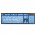 TECLADO NGS BLUELAGOON RETROILUMINADO AZUL