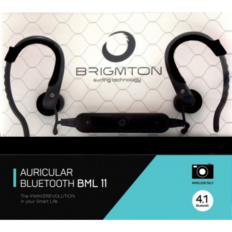 AURICULARES BRIGMTON BML-11 BLUETOOTH SPORT NEGRO