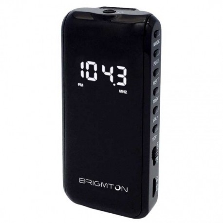 TRANSISTOR BRIGMTON BT 124 N NEGRO SD MP3 DIGITAL