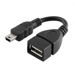 Cable USB Hembra a Mini USB Macho Host OTG