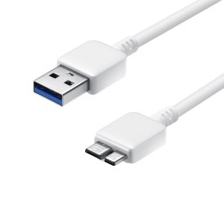 CABLE MICRO USB 3.0 NOTE 3 DE 1M BLANCO
