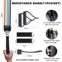 Bandas de Resistencia Elásticas Fitness Gomas de Musculación Yoga Gym Hogar Set Ejercicio en Casa Deporte