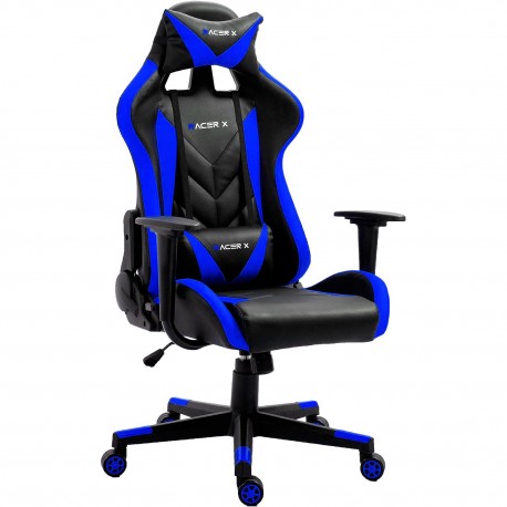 Silla Gaming Racer X Ergonómica Racing Sillón Gamer Profesional Videojuegos,Ordenador, Oficina, Escritorio. Regulable.