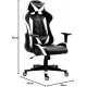 Silla Gaming Racer X Ergonómica Racing Sillón Gamer Profesional Videojuegos,Ordenador, Oficina, Escritorio. Regulable.