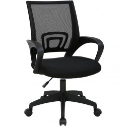 Silla de Oficina o Escritorio ergonómica con Soporte Lumbar, Malla Transpirable, Regulable en Altura, Ruedas antiarañazo