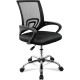 Silla de Oficina o Escritorio Ergonómica con Ruedas y Soporte Lumbar. Juvenil. Altura Regulable. Giratoria 360 grados