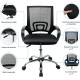 Silla de Oficina o Escritorio Ergonómica con Ruedas y Soporte Lumbar. Juvenil. Altura Regulable. Giratoria 360 grados