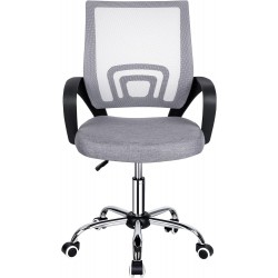 Silla de Oficina Ergonómica con Ruedas y Soporte Lumbar - Juvenil Altura Regulable Giratoria 360 Grados