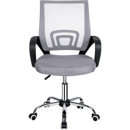 Silla de Oficina Ergonómica con Ruedas y Soporte Lumbar - Juvenil Altura Regulable Giratoria 360 Grados