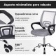 Silla de Oficina o Escritorio Ergonómica con Ruedas y Soporte Lumbar. Juvenil. Altura Regulable. Giratoria 360 grados