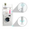 Estantería baño sobre inodoro wc o lavadora metálica - Estante de almacenamiento ahorra espacio - 3 niveles - Cocina