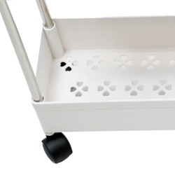 Carro de Cocina Estrecho Alto con Ruedas. Carrito Auxiliar Organizador verdulero. Almacenaje Vertical cajones plástico