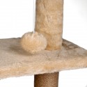 Árbol Rascador para Gatos- 3 Alturas- con Refugio- Torre con Plataformas- Cuerda de sisal Juguete Escalador Gato Mediano