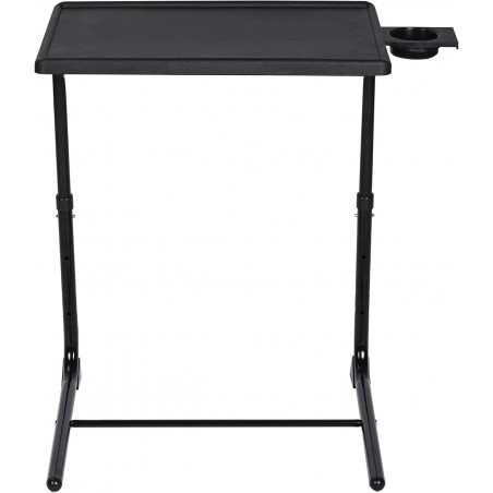 Mesa Plegable Auxiliar con Altura y Ángulo Ajustables - Mesita Portátil para Sofá, Cama, Escritorio y Comedor
