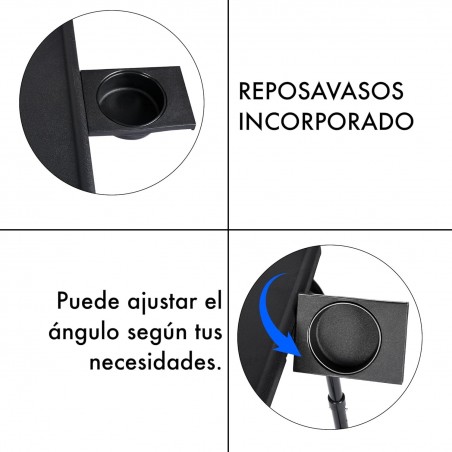 Mesa Plegable Auxiliar con Altura y Ángulo Ajustables - Mesita Portátil para Sofá, Cama, Escritorio y Comedor