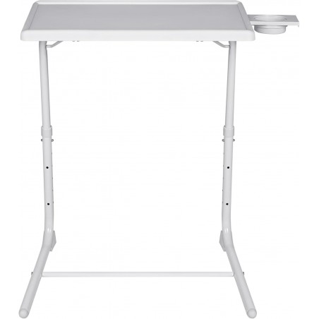 Mesa Plegable Auxiliar con Altura y Ángulo Ajustables - Mesita Portátil para Sofá, Cama, Escritorio y Comedor