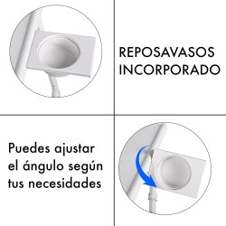 Mesa Plegable Auxiliar con Altura y Ángulo Ajustables - Mesita Portátil para Sofá, Cama, Escritorio y Comedor