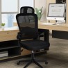 Silla de Oficina Ergonómica, de Escritorio, Ejecutiva, Giratoria con Ruedas, de Juegos, Malla Transpirable, Reposabrazos