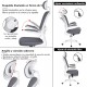 Silla de Oficina Ergonómica, de Escritorio, Ejecutiva, Giratoria con Ruedas, de Juegos, Malla Transpirable, Reposabrazos