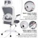 Silla de Oficina Ergonómica, de Escritorio, Ejecutiva, Giratoria con Ruedas, de Juegos, Malla Transpirable, Reposabrazos