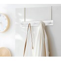 Perchero de Pared Madera Pack de 2 unidades con 5 Ganchos Colgador de Diseño para Recibidor, Entrada, Dormitorio, Baño