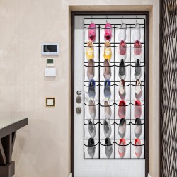 Organizador de Zapatos con 28 Bolsillos Grandes para Colgar en Puerta o Armario - Zapatero Colgante Ahorra Espacio Botas y Ropa