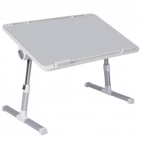 Mesa Portátil de Ordenador para Cama, Regulable en Altura y Ángulo, Mesa Plegable para Netbook, Ordenador Portátil, Sofá