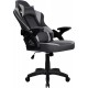 Silla Gamer o Gaming Profesional, Ergonómica, Tela Transpirable y Antimanchas, Reposabrazos, reposacabezas, cojín lumbar