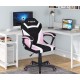 Silla Gaming u Oficina niños Infantil de Tela giratoria ergonómica Estudio o Escritorio con Ruedas Brazos diseño Moderno