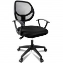 Silla de Oficina ergonómica con Ruedas cómoda para Escritorio Juvenil, giratoria, con reposabrazos, Respaldo de Malla