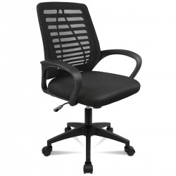 Silla giratoria para Escritorio ergonómica con Soporte Lumbar Ajustable en Malla Transpirable Altura Regulable Oficina