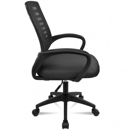 Silla giratoria para Escritorio ergonómica con Soporte Lumbar Ajustable en Malla Transpirable Altura Regulable Oficina
