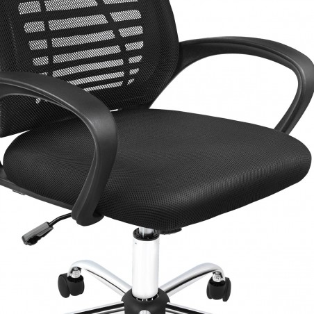 Silla giratoria para Escritorio ergonómica con Soporte Lumbar Ajustable en Malla Transpirable Altura Regulable Oficina