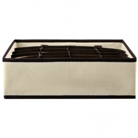 Set de 2 Organizador de Calcetines para Cajones, Separador, Plegable, de Tela No tejida, Cajas de Almacenaje, Armario