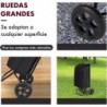 Carro de Compra Plegable 2 Ruedas. Carrito de la Compra Ligero con Bolsa Impermeable. Carga hasta 25kg. Capacidad 35 L