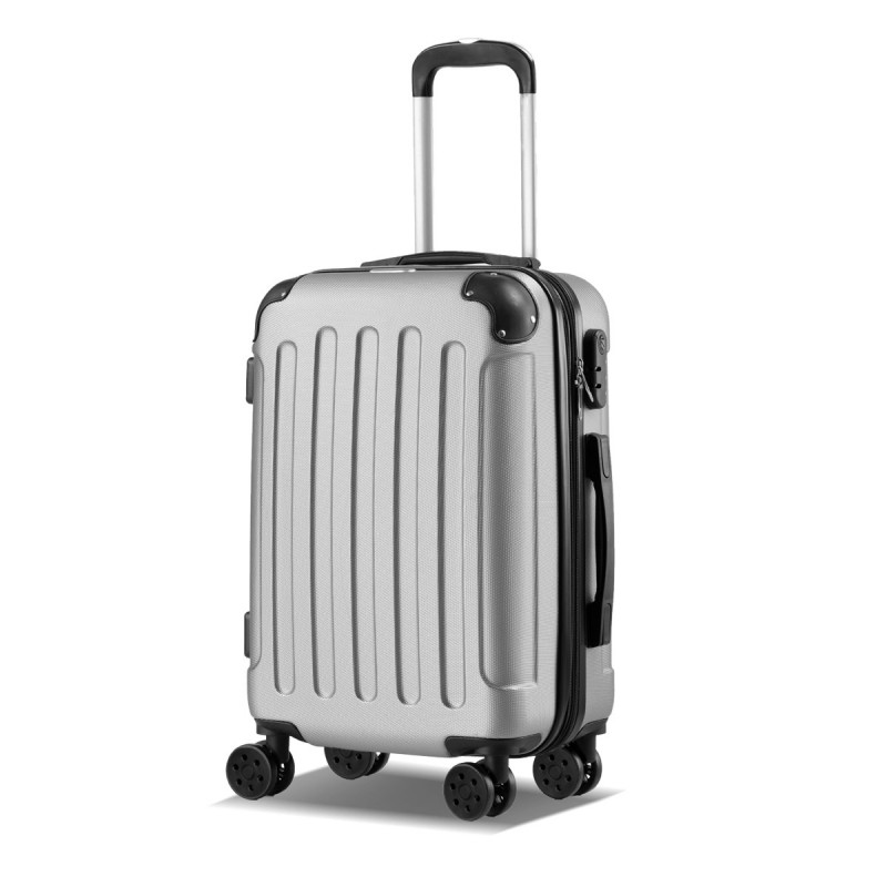 Maleta de Cabina 20" (40L) con 4 Ruedas Dobles - Equipaje de Mano Semirígida ABS 55x40x20 cm con Asa Telescópica