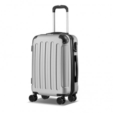 Maleta de Cabina 20" (40L) con 4 Ruedas Dobles - Equipaje de Mano Semirígida ABS 55x40x20 cm con Asa Telescópica