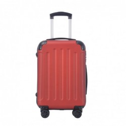 Maleta de Cabina 20" (40L) con 4 Ruedas Dobles - Equipaje de Mano Semirígida ABS 55x40x20 cm con Asa Telescópica