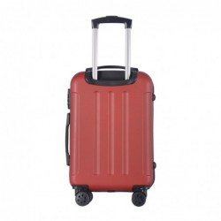 Maleta de Cabina 20" (40L) con 4 Ruedas Dobles - Equipaje de Mano Semirígida ABS 55x40x20 cm con Asa Telescópica