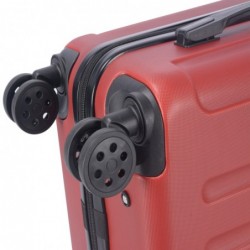 Maleta de Cabina 20" (40L) con 4 Ruedas Dobles - Equipaje de Mano Semirígida ABS 55x40x20 cm con Asa Telescópica