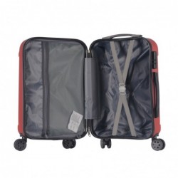 Maleta de Cabina 20" (40L) con 4 Ruedas Dobles - Equipaje de Mano Semirígida ABS 55x40x20 cm con Asa Telescópica