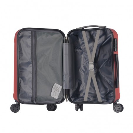 Maleta de Cabina 20" (40L) con 4 Ruedas Dobles - Equipaje de Mano Semirígida ABS 55x40x20 cm con Asa Telescópica
