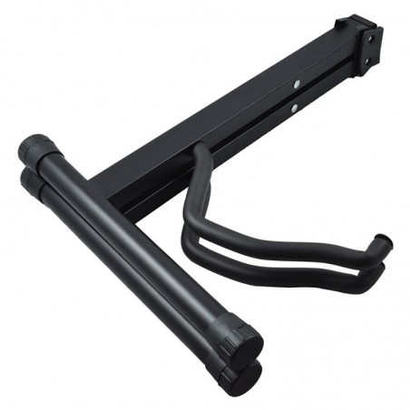 Soporte de suelo para guitarra plegable Base tipo A con estructura metálica, acolchado protector y patas antideslizantes