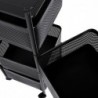 Carro auxiliar metálico con ruedas y 4 cestas plegables ahorra espacio | Carrito cocina verdulero frutero | Estantería