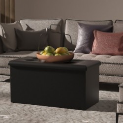 Puff o Banco de almacenaje Plegable- Taburete Reposapiés Otomana- Baúl de Almacenamiento para Cama- Dormitorio- salón